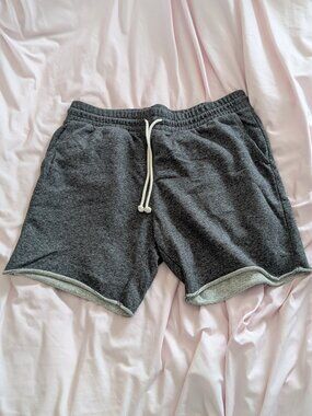 H&M Divided Gray Solid Sweat Shorts Size L